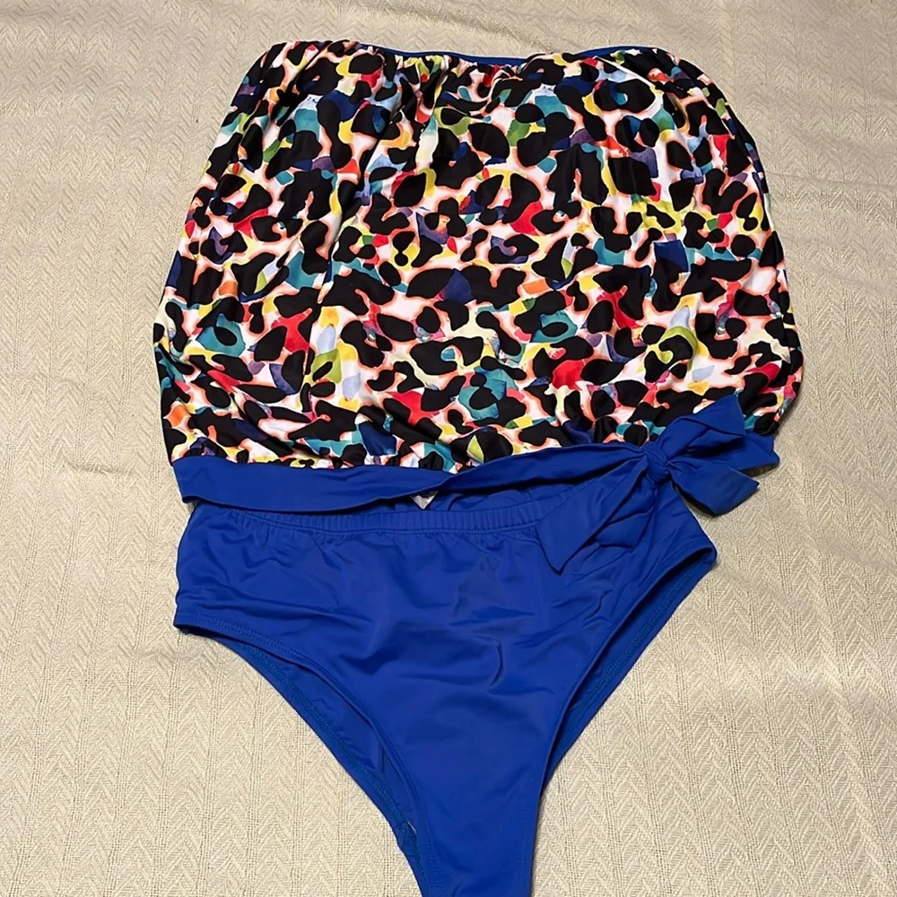 Multicolor Tankini - Picture 1 of 4